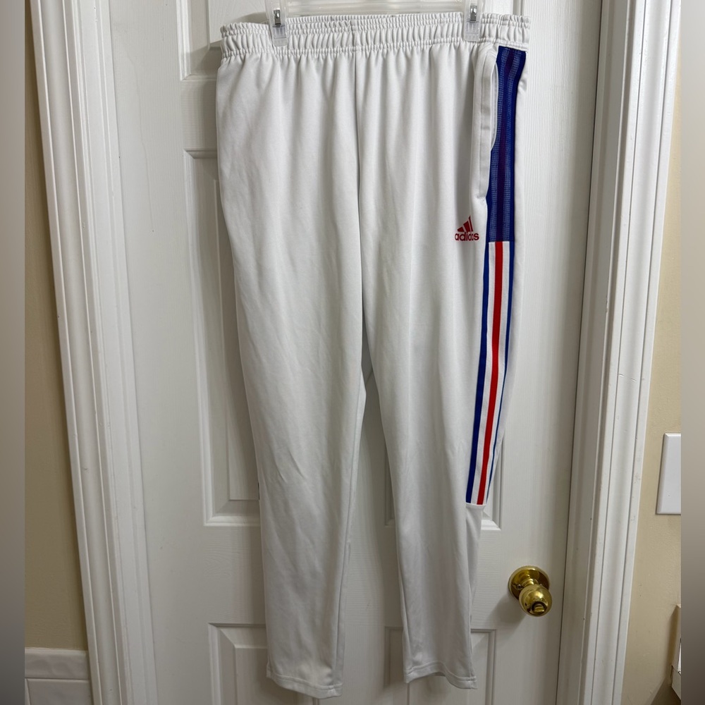 Adidas Red, White and Blue Training Pants - Men’s XL